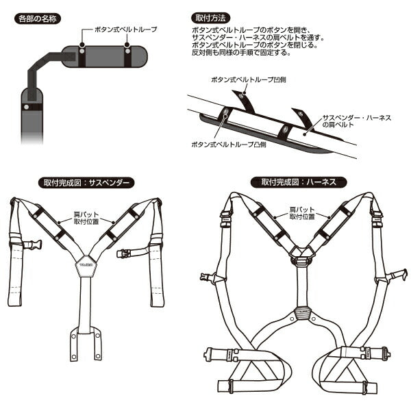 タジマ 肩パットUS フリーサイズ KPUSF