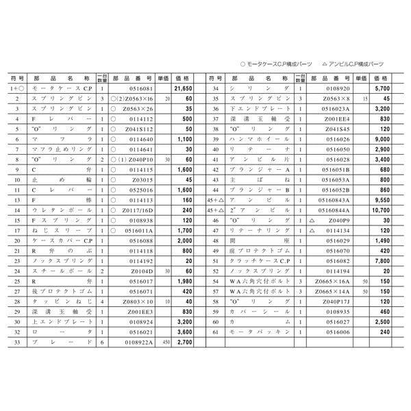 [部品・代引き不可] 空研 KW-1600p用パーツ【ブレード】 KW-1600p-No.33