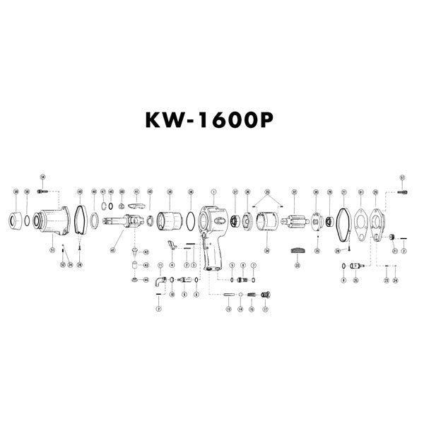 [部品・代引き不可] 空研 KW-1600p用パーツ【カバーシール】 KW-1600p-No.59