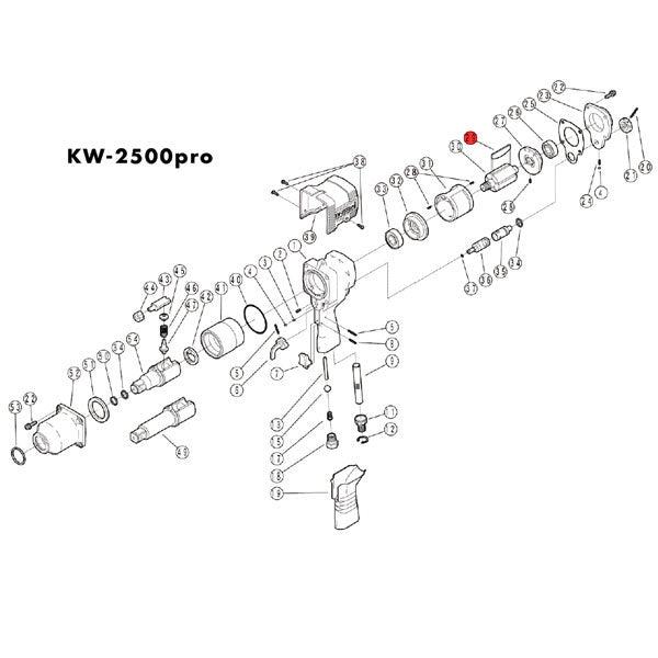 [部品・代引き不可] 空研 KW-2500pro用パーツ 【 ブレード  】 KW-2500pro-No.29