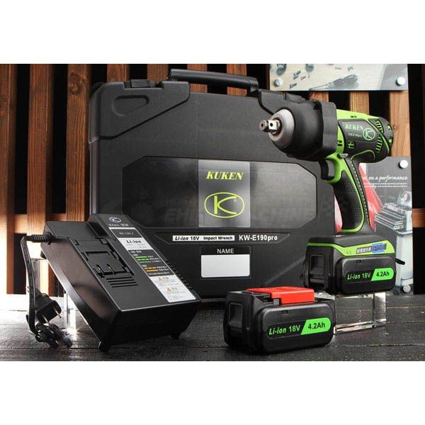 空研 KW-E190pro 充電式インパクトレンチ【リライズ野田愛宕店】【店頭取引限定】【中古】【管理番号：ITY1KKURV0JO】 空研 12.7sq. 充電式 電動インパクトレンチ （フルセット） KW-E190pro