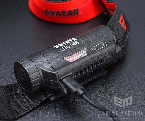 HATAYA LHL-04B LEDヘッドライト800 ブラック 黒 800lm USB充電式 防塵