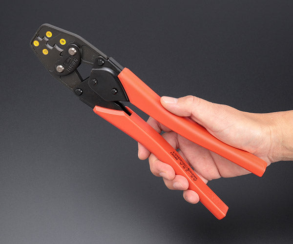 ロブテックス AK28A 絶縁被覆付閉端接続子用圧着工具 使用範囲CE1・2