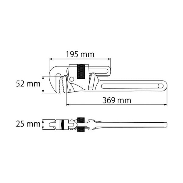 ロブテックス APW450 アルミパイプレンチ 450mm エビ LOBSTER