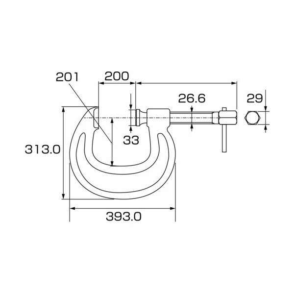 ロブテックス C200 強力C型シャコ万力 200mm エビ LOBSTER ロブスター