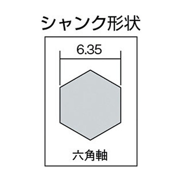 ロブテックス LBH521G ステージドリル コーティング 9段 六角軸 エビ