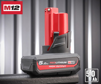 日本正規品 ミルウォーキー M12 5.0AHパワーブーストバッテリー (M12 HB5 JP)(4573592060357) milwaukee