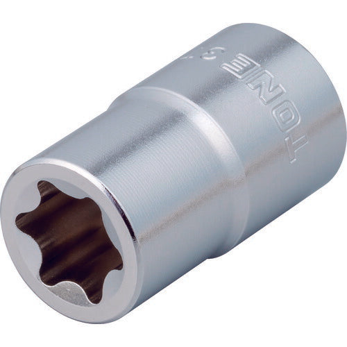 TONE E型トルクスソケット 呼びNO.E6 差込角9.5mm (3TX-E06)(4953488387124) トネ