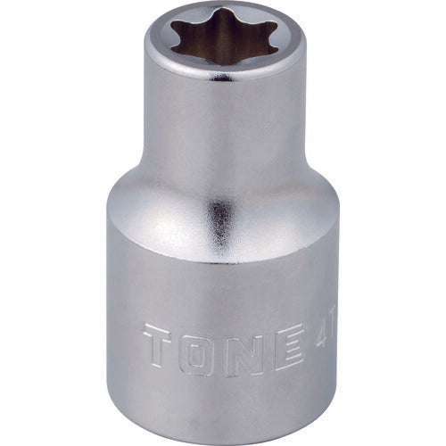 TONE E型トルクスソケット 呼びNO.E10 差込角12.7mm (4TX-E10)(4953488387216) トネ