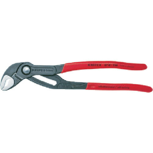 KNIPEX ウォーターポンププライヤー コブラ ソフトプラスチックハンドル 250mm 8701-250 クニペックス 工具