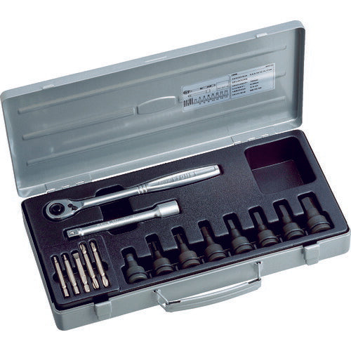 TONE ヘキサゴンレンチセット 15pcs (AH4133)(4953488005134) トネ