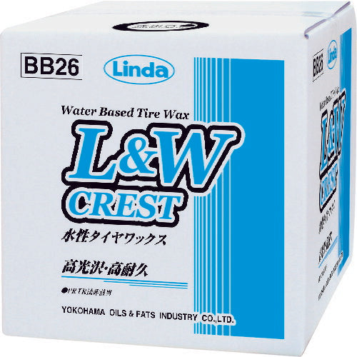 Linda L&Wクレスト 水性タイヤワックス 9kg BB26