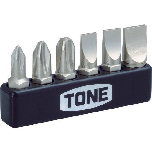 TONE オフセット式ラチェットドライバー ドライバービットセット 10点 (BTPM6S)(4953488293265) トネ