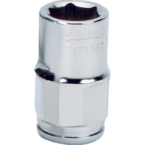 WILLIAMS 3/8ドライブ 貫通ソケット 6角 8mm JHW31708BT