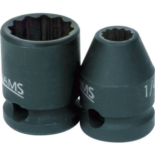 WILLIAMS 3/8ドライブ ソケット 12角 8mm インパクト JHW36608