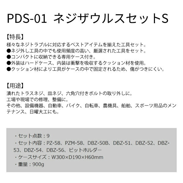 エンジニア ネジザウルスセットS PDS-01