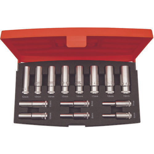 日本正規品 バーコ 3/8ソケットセット (S1214L)(7314150256600) BAHCO