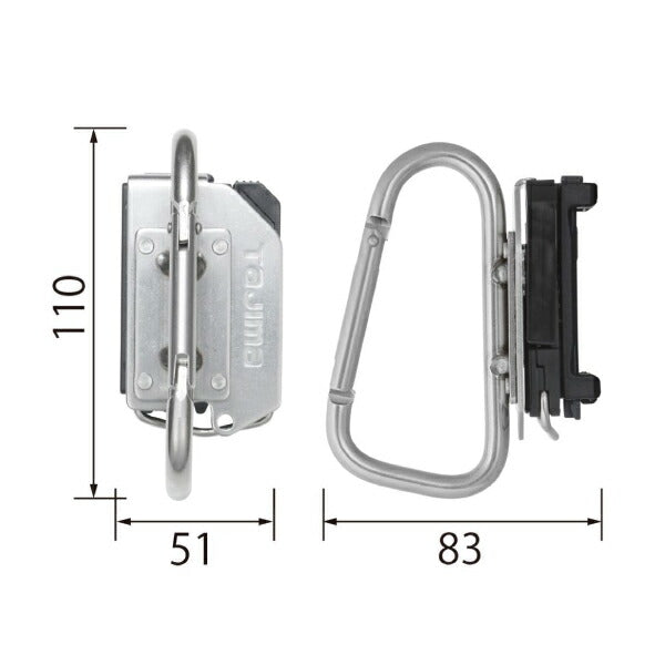 タジマ 着脱式工具ホルダーステン カラビナ 大 SFKHS-CL