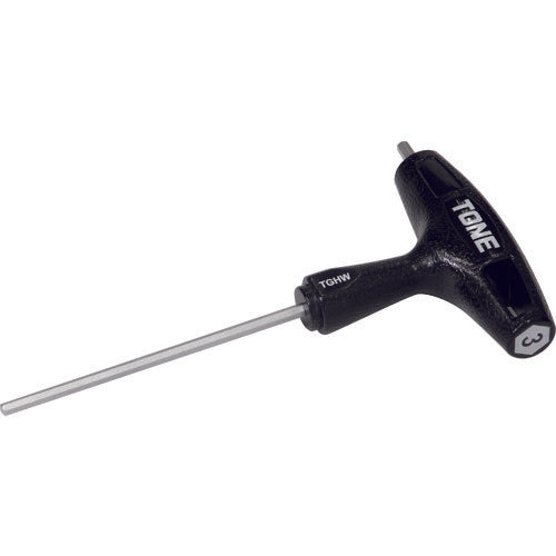 TONE 六角棒レンチ(T形) グリップヘキサゴンレンチ 対辺寸法3mm 全長134mm (TGHW-03)(4953488394146) トネ