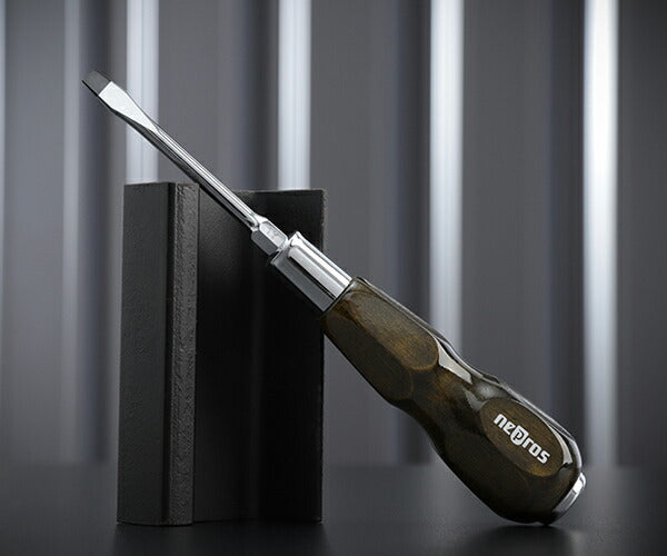 NEPROS ND3M-055 先端幅5.5mm 木柄マイナスドライバ貫通タイプ ネプロス