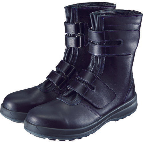 シモン 安全靴 マジック式 8538黒 26.0cm 8538N-26.0
