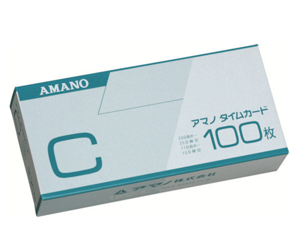 アマノ タイムカードC (100枚入) C-CARD