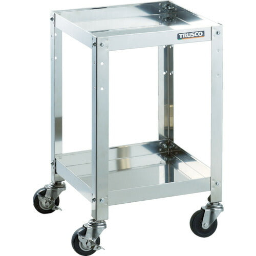TRUSCO_クリーンラビット_７５φ導電車ＳＵＳ金具_５００×５００×Ｈ６００_２段_CRB-652SD_トラスコの商品画像