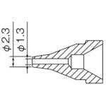 白光 ノズル 1.3MM S型 N61-06