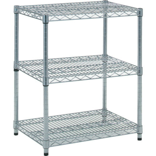 TRUSCO_ステンレス製メッシュラック_Ｈ７４５ＸＷ６０４ＸＤ４５７_３段_TSM-2243_トラスコの商品画像
