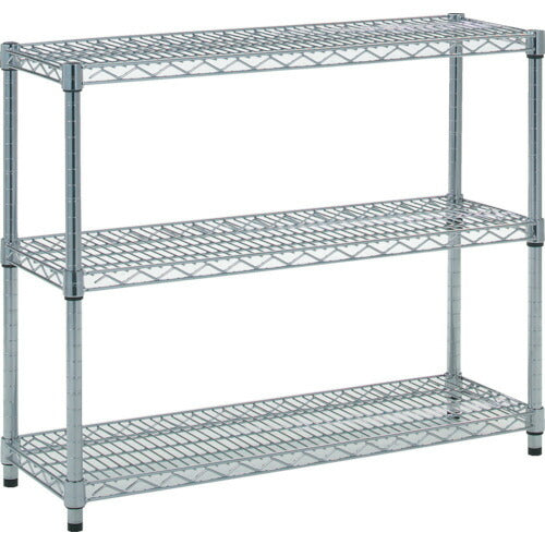 TRUSCO_ステンレス製メッシュラック_Ｈ７４５ＸＷ９０５ＸＤ３０５_３段_TSM-2333_トラスコの商品画像