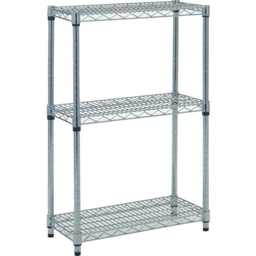 TRUSCO_ステンレス製メッシュラック_Ｈ９２３ＸＷ６０５ＸＤ３０５_３段_TSM-3233_トラスコの商品画像