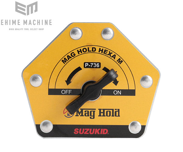 SUZUKID P-736 マグホールドヘキサM 溶接作業用強磁力マグネット Mag