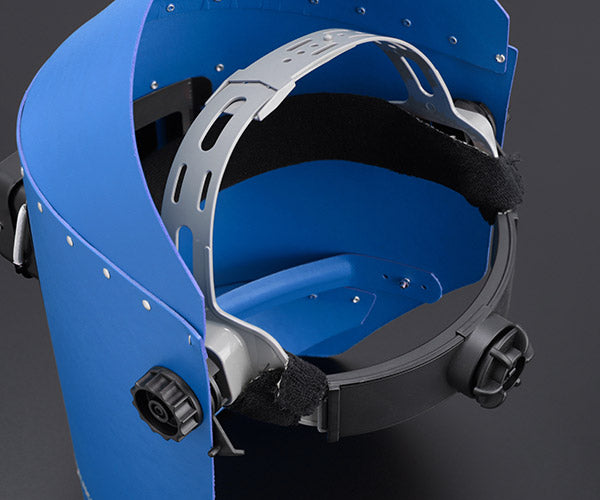 SUZUKID P-897 カラーヘルメット面 ブルー 溶接用遮光面 スター電器