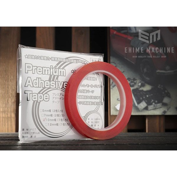 サンクスギヴィング プレミアムアドヘイシブテープ 両面テープ 幅10mm×12.5m（1巻入） PAD-10