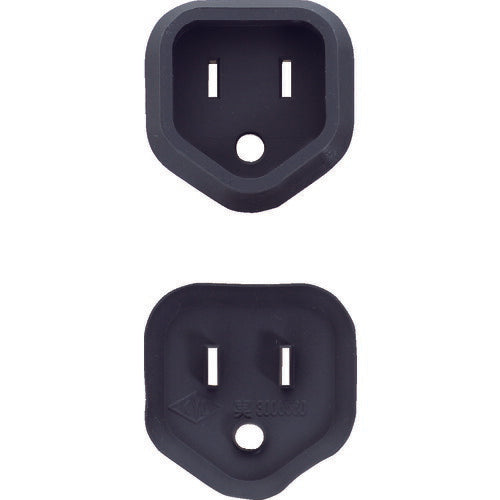 TRUSCO プラグ安全カバー3P用 50P入 ブラック PL3CAP50PBK トラスコ