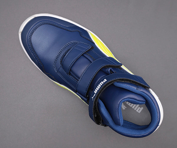 【PBドライバー 特典付き】PUMA RIDER 2.0 BLUE MID ライダー 2.0・ブルー・ミッド No.63.355.0 25.5cm プーマ 安全靴 おしゃれ かっこいい 作業靴 スニーカー