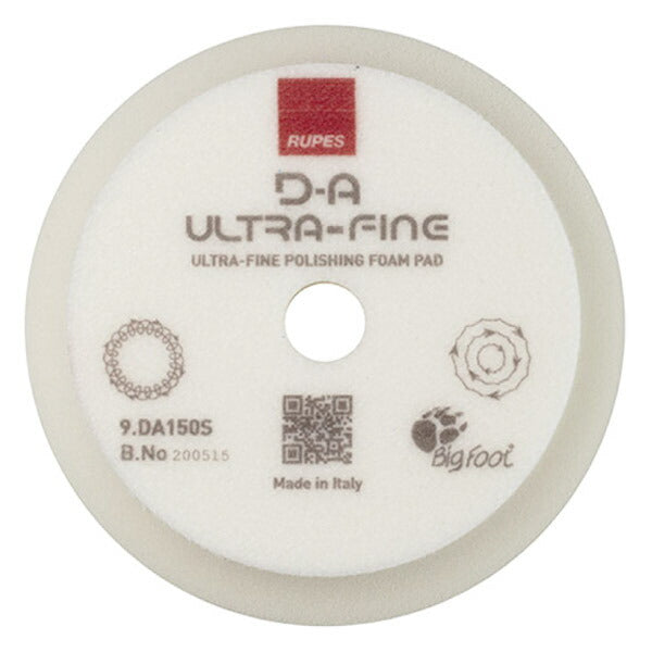 RUPES スポンジバフ 白 ULTRAFINE(極細) R-SB-150-UF 9DA150S 直径150mm ルぺス 自動車 研磨 磨き