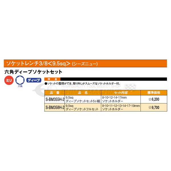 シーズニューのソケットセットの画像2