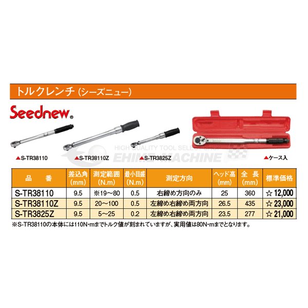 シーズニューのプレセット型トルクレンチの画像4