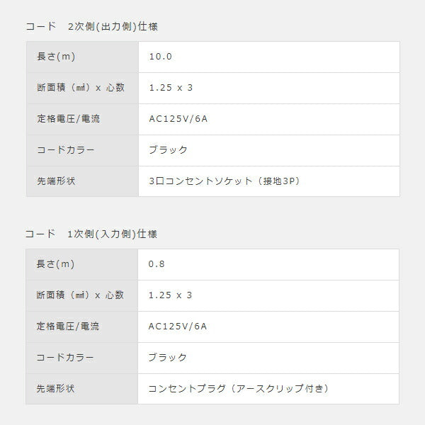 三協リール コードリール 小型 10ｍ SCS-310B S-Series TRIENS