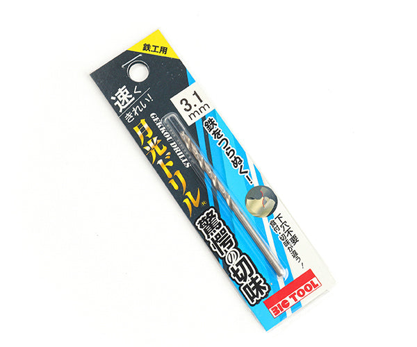 BIC TOOL SGP3.1 鉄工用月光ドリル ブリスターパック 3.1mm