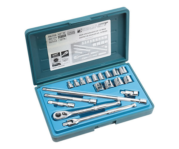 シグネット (#812913B)3/8DR 19PC mm ソケットレンチセット (12719
