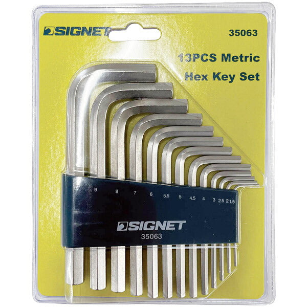 SIGNET 六角レンチセット 1.5?10mm 13本セット 35063 シグネット 工具セット ホルダー 六角棒レンチ