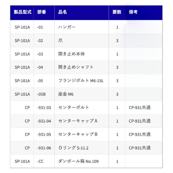 HASCO ハスコー ギアプーラー（マルチアーム）用爪 SP-101A-02