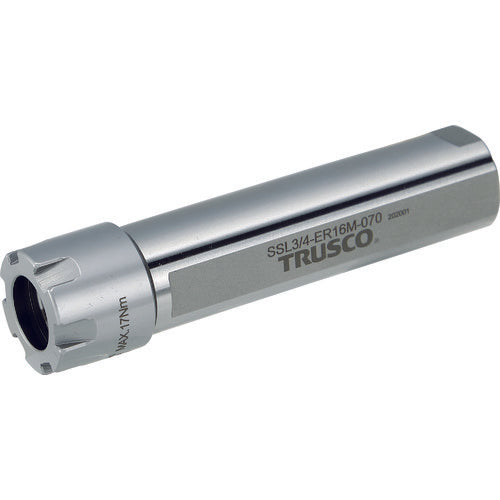 TRUSCO NC旋盤用ストレートシャンクコレットホルダ フラット付キERMコレットホルダSSL型(インチ) シャンク径1  全長129 ER20用 SSL1ER20M105 トラスコ