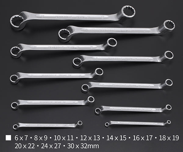 日本正規品 スタビレー 10本組 75度オフセット メガネレンチセット (20