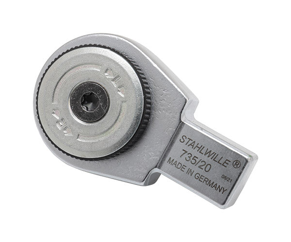 【エクストラセール】日本正規品 スタビレー トルクレンチ差替ラチェットヘッド 1/2SQ ジョイント14×18mm 60ギア 730シリーズ用 (735/20) (4018754034536) STAHLWILLE