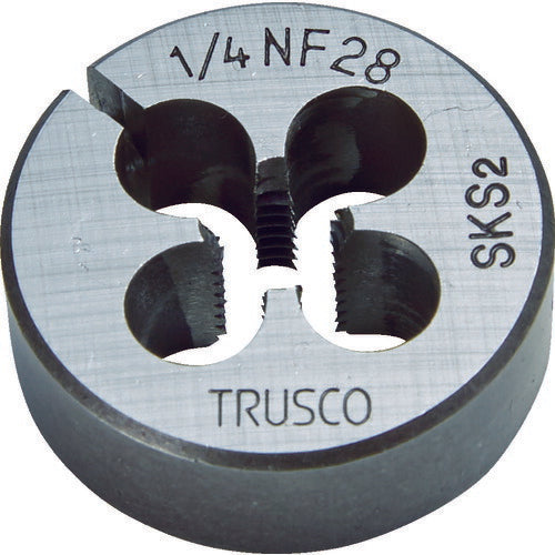 TRUSCO 丸ダイス 25径 ユニファイネジ 1/4UNF28 (SKS) T25D14UNF28 トラスコ