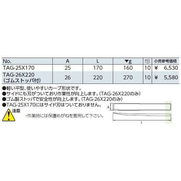京都機械工具の板金用タガネの画像2