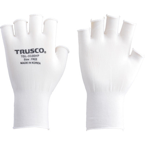 TRUSCO ポリエステルハーフインナー手袋(10双入) TGL3100HP10P トラスコ